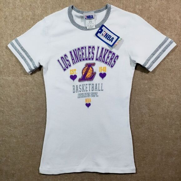 NBA Women's Los Angeles Lakers Short Sleeve T-Shirt #4 - Picture 1 of 5